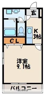 グレイス ヒルズ【3階】の間取り