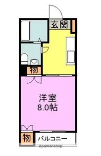 ライフインアカマ【3階】の間取り