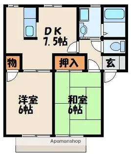 アクティブ千鳥【1階】の間取り