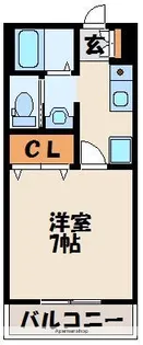 ラリーグラス22【4階】の間取り