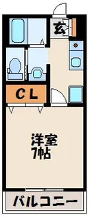 ラリーグラス22【2階】の間取り