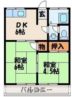 中野荘【2階】の間取り