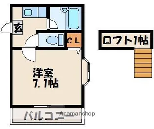 ステディーハウスイースト【1階】の間取り
