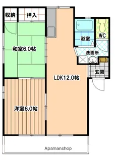 フレグランスエイト【1階】の間取り