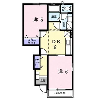 プレーヌ・飯塚A【1階】の間取り