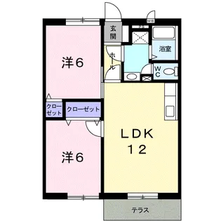 エクレア瀧【1階】の間取り