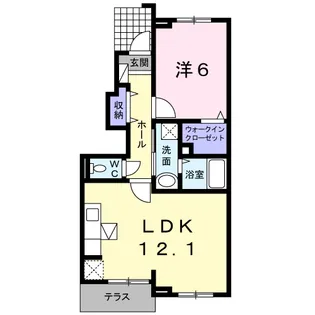 サニーメゾン笹山【1階】の間取り