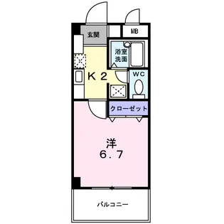 エスポワール筥松【2階】の間取り