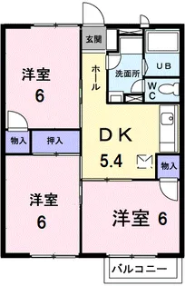エクセレントハイツⅠ【2階】の間取り