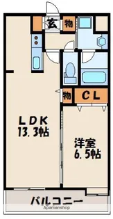レシェンテヴィラ福津【2階】の間取り