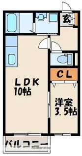 ファインフォレスタ和白東【2階】の間取り