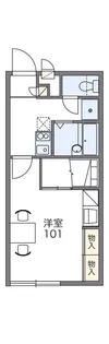 レオパレスインター古賀【1階】の間取り