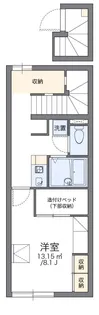 レオパレス若杉【2階】の間取り