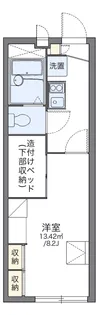 レオパレスドミール横田【206号室】の間取り