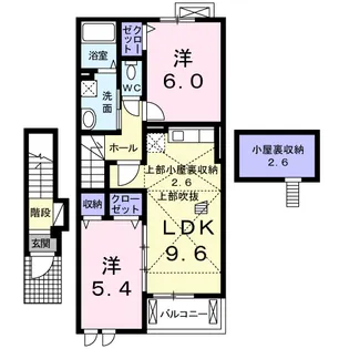 メゾンウィズⅡ【2階】の間取り