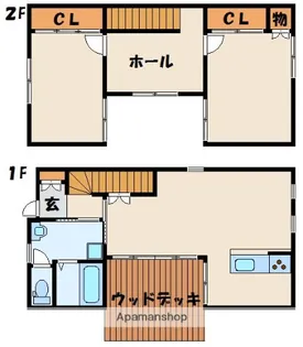 エクリュ光岡B棟【1階】の間取り