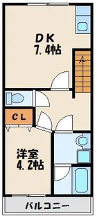 ジェニファーⅢ【2階】の間取り