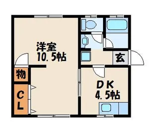 アブニールⅠ【1階】の間取り