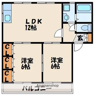 コンフレール松崎【2階】の間取り