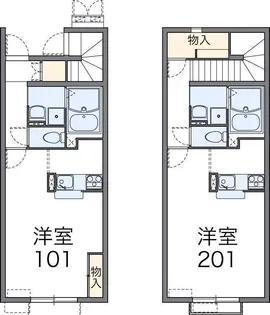 レオネクスト本城【207号室】の間取り