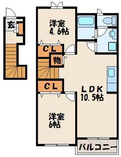 サピータウンA【2階】の間取り