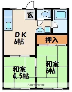 コーポ山本【2階】の間取り