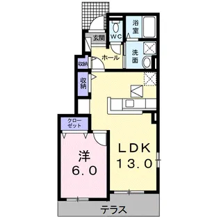 ディアグランデ【1階】の間取り