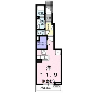 リバーサイド柏の森【1階】の間取り