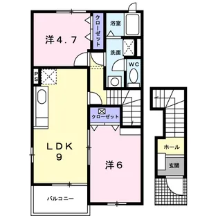 カルム・ヴィラⅠ【2階】の間取り
