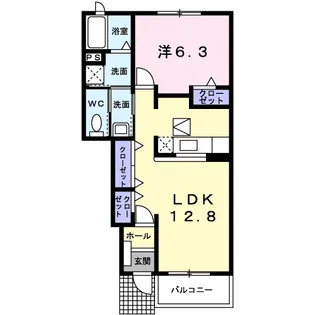 Mステージ天神Ⅲ【102号室】の間取り