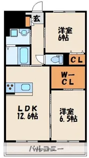 フォレスタ福津【1階】の間取り