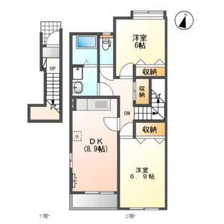 エクセレントハイム【206号室】の間取り