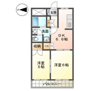 インレットS・E【203号室】の間取り