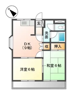 SUE STATIONハイツ【1階】の間取り