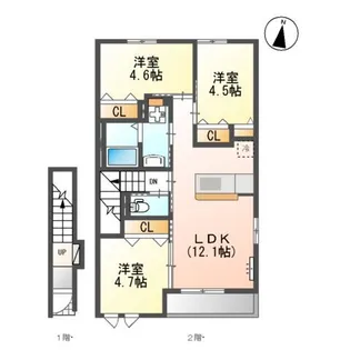 GRAN CENOTE MⅡ【2階】の間取り