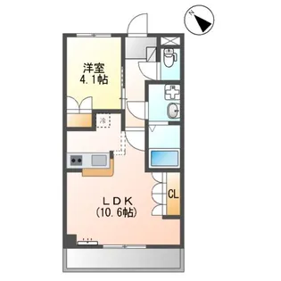 ボーベルメゾン【2階】の間取り