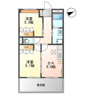 プラムグランデ【102号室】の間取り
