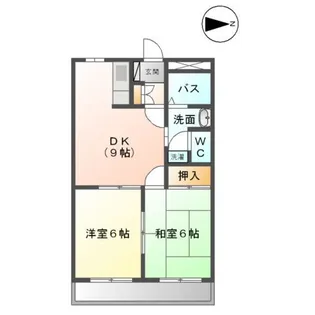 プリッツシャイン【203号室】の間取り