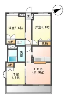 WEALTH VIEW 新宮【1階】の間取り