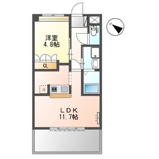 サンライズノアⅢ【102号室】の間取り