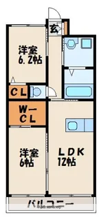 レジェンド・ソーラー日蒔野【1階】の間取り