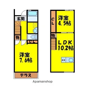 サーフィ【1階】の間取り