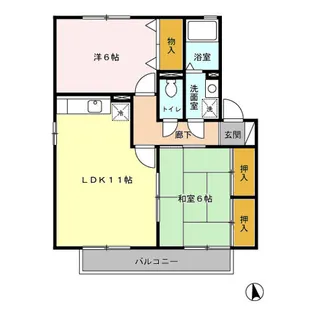 タッチアネックス C棟【207号室】の間取り