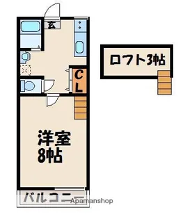 シエロ赤間【2階】の間取り