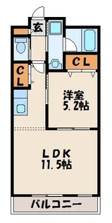 アシュレイン新宮【2階】の間取り