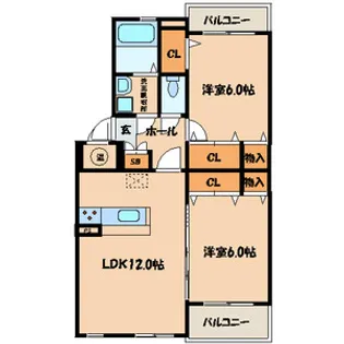 キャロットJ【1階】の間取り