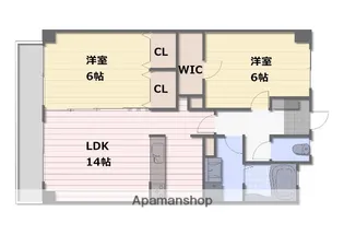クレール桜アネックス【6階】の間取り