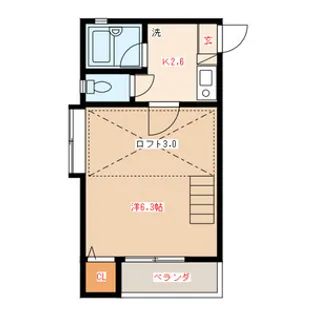 マーベラス名島【1階】の間取り