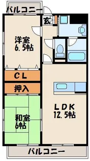 オベールジュ宗像【1階】の間取り