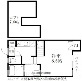 Gプリズム【2階】の間取り